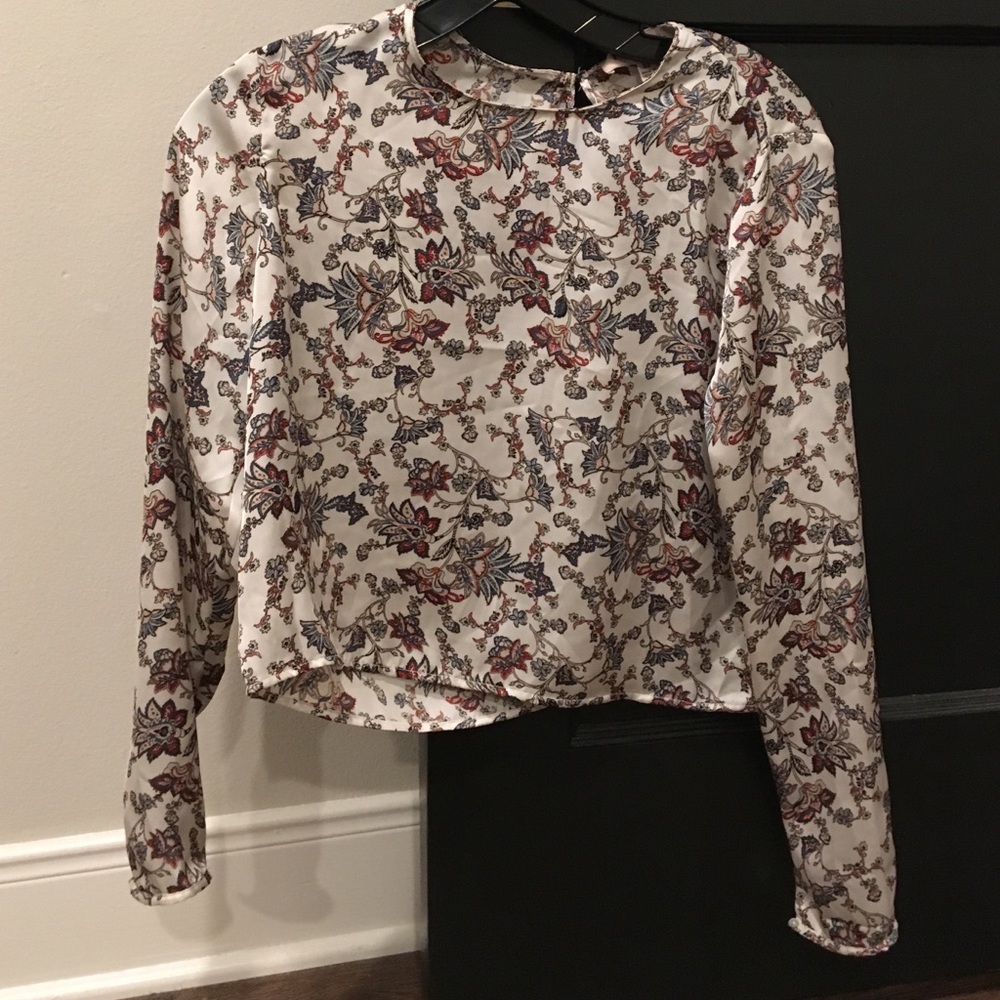 Philosophy Crop long sleeve top